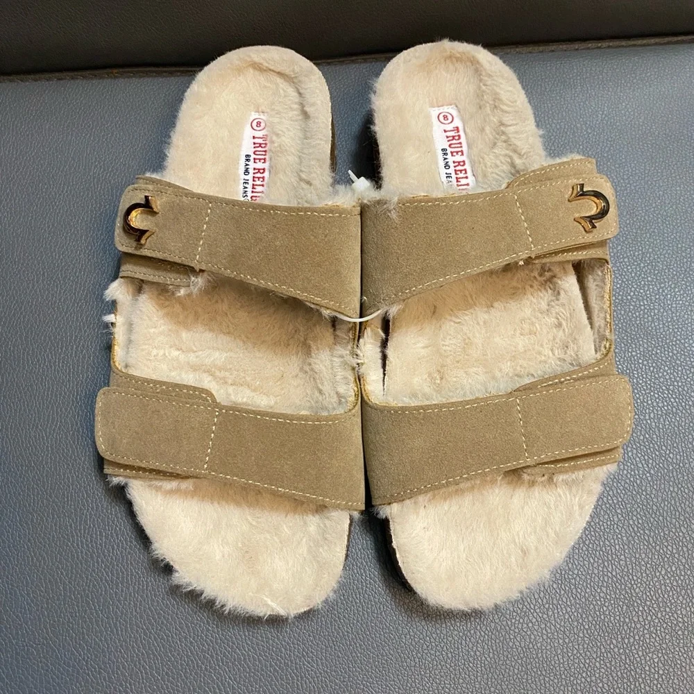 NWOT True Religion Winnie Footbed Sandals - Picture 4 of 4